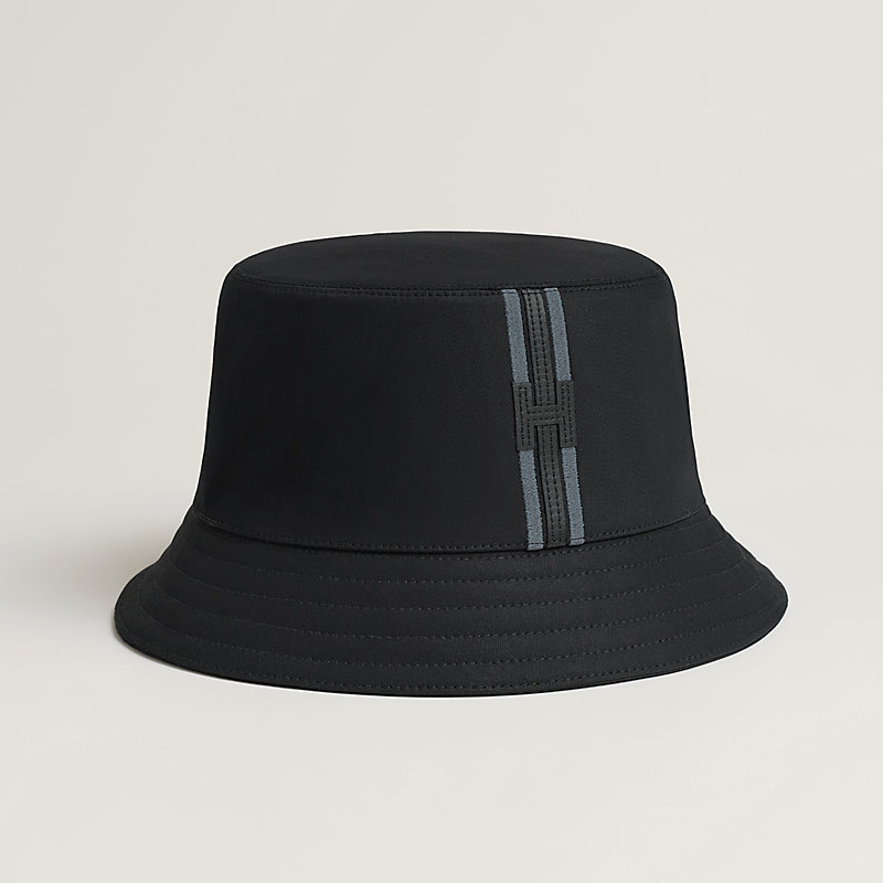 帽子 HERMES Bucket Hat Wool Hermes Wool Black Acetate Lined Bucket